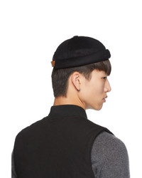 Junya Watanabe Black Beton Cire Edition Wool Miki Cap