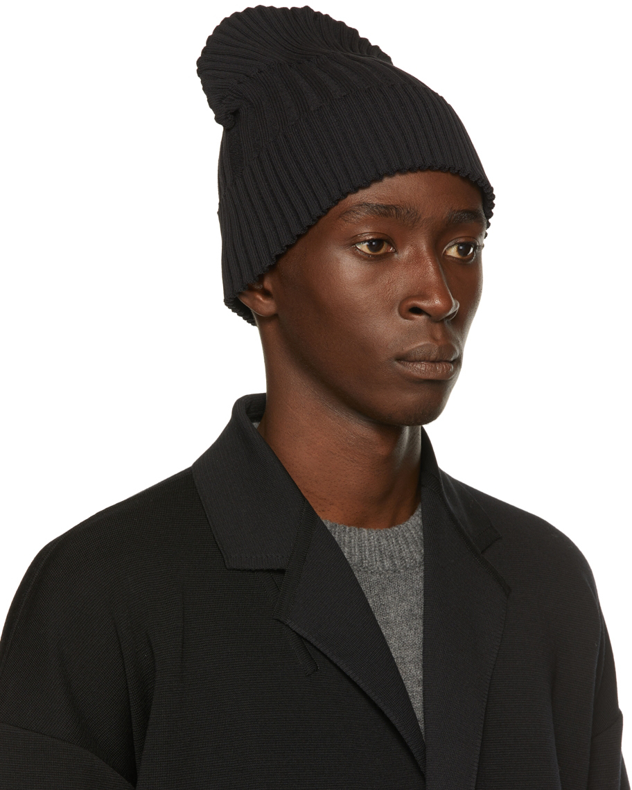 CFCL Black Fluted Beanie, $125 | SSENSE | Lookastic