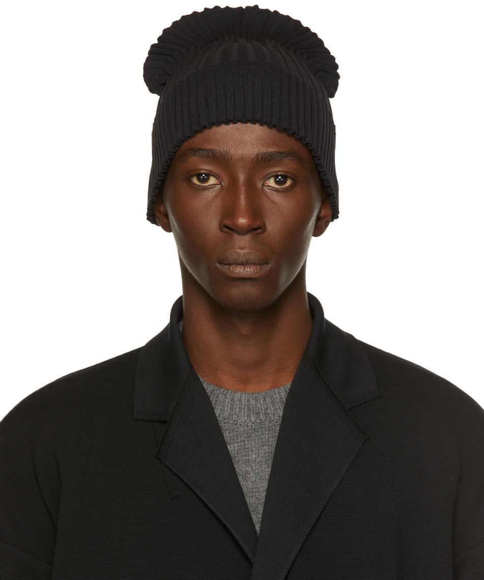 CFCL Black Fluted Beanie, $125 | SSENSE | Lookastic