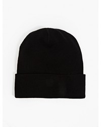 Oamc Black Logo Beanie Hat