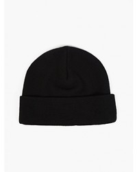 Ami Black Merino Beanie Hat