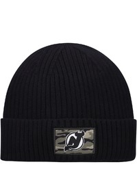 adidas Black New Jersey Devils Military Appreciation Cuffed Knit Hat At Nordstrom