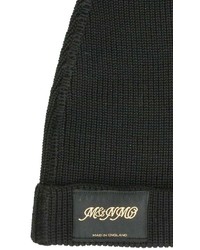 Stella McCartney Classic Black Knitted Beanie Hat