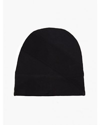 Damir Doma Silent Black Cotton Jersey Beanie Hat