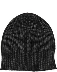 Diesel Coated Cotton Knit Beanie Hat