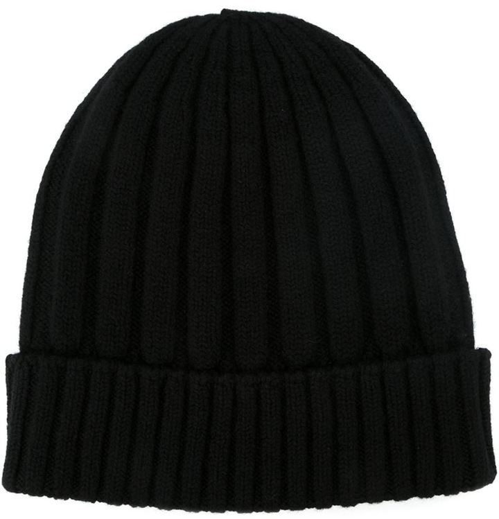 Dolce & Gabbana Ribbed Knit Beanie Hat, $385 | farfetch.com | Lookastic