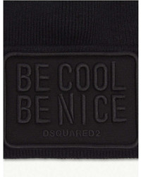 Dsquared2 Acc Be Cool Be Nice Knitted Wool Beanie