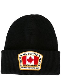DSQUARED2 Canadian Flag Patch Beanie