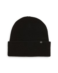 Madewell Merino Ribbed Beanie In True Black At Nordstrom