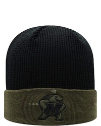 Top of the World Oliveblack Maryland Terrapins Oht Military Appreciation Skully Cuffed Knit Hat At Nordstrom