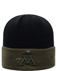 Top of the World Oliveblack Minnesota Golden Gophers Oht Military Appreciation Skully Cuffed Knit Hat At Nordstrom