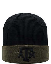 Top of the World Oliveblack Texas A M Aggies Oht Military Appreciation Skully Cuffed Knit Hat At Nordstrom