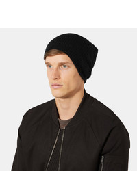 Rick Owens Ribbed Knit Cashmere Blend Beanie