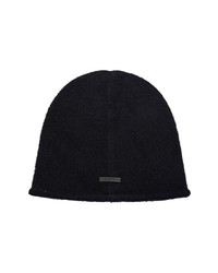 AllSaints Rolled Edge Beanie In Black At Nordstrom