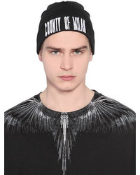 Marcelo Burlon County of Milan Sajama Embroidered Wool Knit Beanie Hat