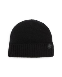 Good Man Brand Short Roll Recycled Cashmere Beanie In Black At Nordstrom