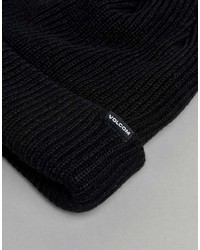 Volcom Snow Sweep Lined Beanie In Black