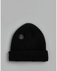 Volcom Snow Sweep Lined Beanie In Black