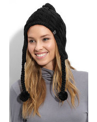 The North Face Fuzzy Earflap Beanie Solid Black One Size