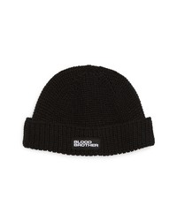 Blood Brother Trawler Beanie In Deep Black At Nordstrom