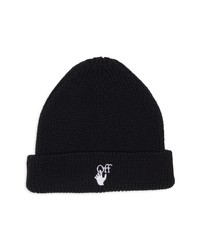 Off-White Wool Beanie In Black White At Nordstrom