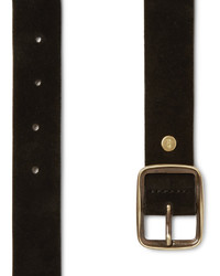 Ami 3cm Black Suede Belt