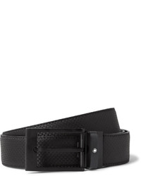 Montblanc 3cm Extreme Textured Leather Belt
