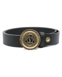 VERSACE JEANS COUTURE Embossed Logo Buckle Detail Belt