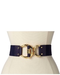 Lauren Ralph Lauren Lauren By Ralph Lauren 1 34 Ribbed Stretch Belt W Leather Wrapped Toggle Interlock