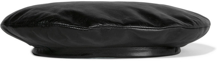 gucci leather beret