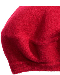 H&M Wool Blend Beret Red Ladies