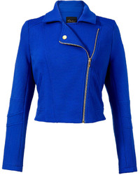 Thalia Sodi Long Sleeve Knit Moto Jacket
