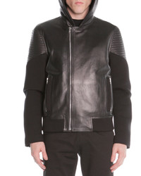 Givenchy Mixed Media Moto Jacket Black