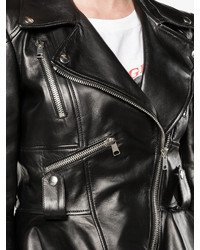 Alexander McQueen Peplum Waist Biker Jacket
