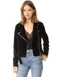 Paige Shanna Velvet Moto Jacket