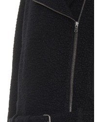 Tibi Textured Wool Blend Biker Jacket