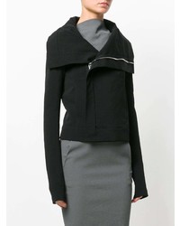 Rick Owens Wrap Front Fitted Jacket