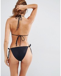 Asos Multi Pack Triangle Bikini Top And Tie Side Bikini Bottom
