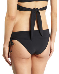 Stella McCartney Timeless Basics Fold Over Swim Bikini Bottom Black