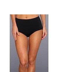 TYR Solid High Waist Bikini Bottom Swimwear Black