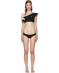 Lisa Marie Fernandez Black Arden Flounce Bikini