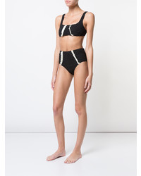 Morgan Lane High Waisted Jacquard Lusiana Bikini Set