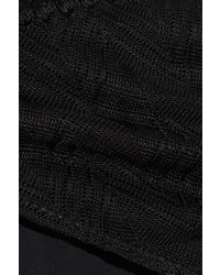 Missoni Mare Reversible Crochet Knit Triangle Bikini Black