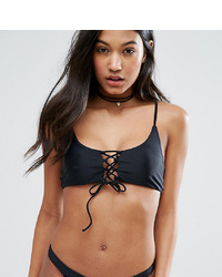 South Beach Mix Match Lace Up Cami Bikini Top