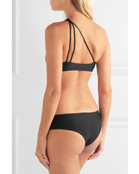 Mikoh Queensland Asymmetric Bikini Top Black