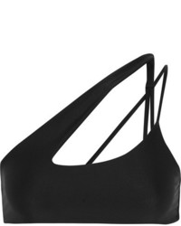 Mikoh Queensland Asymmetric Bikini Top Black