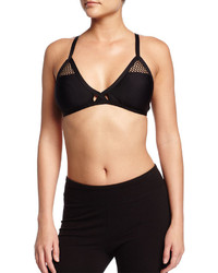 Luxe by Lisa Vogel Sport Bikini Swim Top Onyx