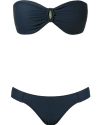 BRIGITTE Texturized Bandeau Bikini Set