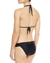 Bia Cordon Blue Vix Bia Halter String Bikini Top Gathered Swim Bottom