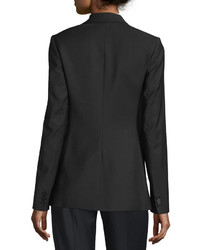 Theory Aaren Continuous Wool Blend Jacket Black